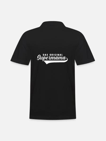 Mutter Mama - Männer Poloshirt - Schwarz