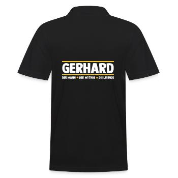 Gerhard - Polo Homme - noir - Dos - Kai (181cm)