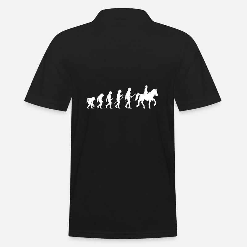 Monter des chevaux Evolution - Polo Homme - noir