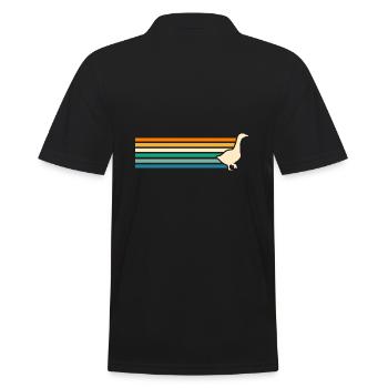 Goose - Men's Polo Shirt - black - Back - Kai (181cm)