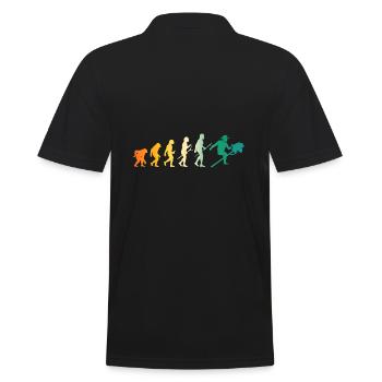 Hobbyhorse Evolution Hobby Horsing - Men's Polo Shirt - black - Back - Kai (181cm)