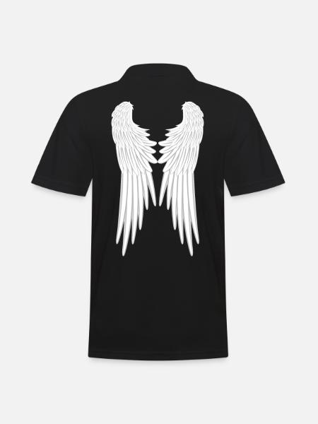 Ange aile aile ange ange aile angélique - Polo Homme - noir
