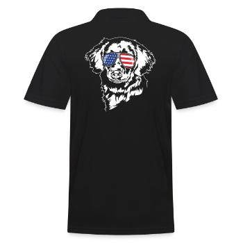 Stabjihoun Lunettes de soleil drapeau américain chiens Wilsigns - Polo Homme - noir - Dos - Kai (181cm)