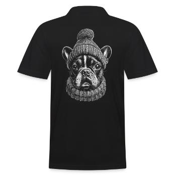 Bouledogue Français Bobble Hat Dogs Frenchie - Polo Homme - noir - Dos - Kai (181cm)