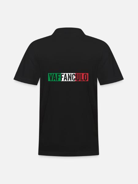 Italy Italian Vaffanculo - Men's Polo Shirt - black