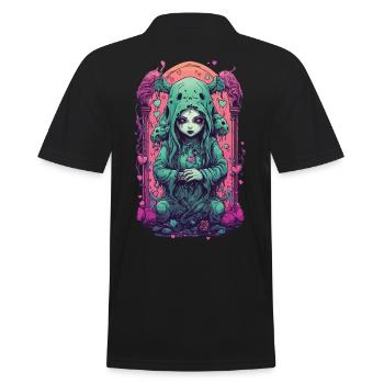 Occulte démon amour gothique Pastel Black Magic - Polo Homme - noir - Dos - Kai (181cm)