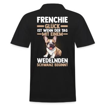 Chien Frenchie Bouledogue Français - Polo Homme - noir - Dos - Kai (181cm)