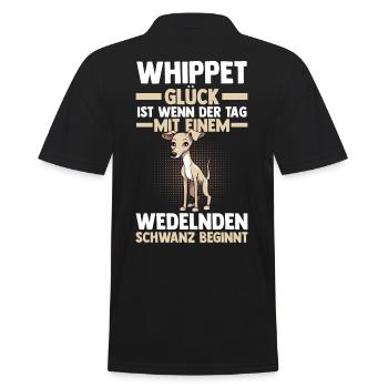 Chien Whippet - Polo Homme - noir - Dos - Kai (181cm)