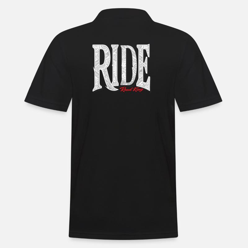 Ride Road King - Männer Poloshirt - Schwarz