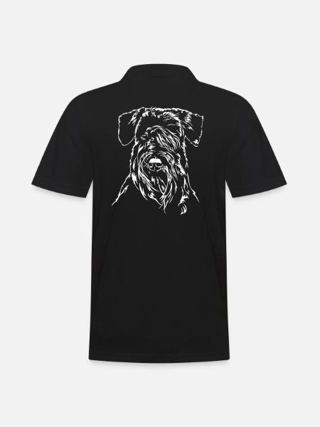 SCHNAUZER Mittelschnauzer Wilsigns Dogs Gift - Men's Polo Shirt - black