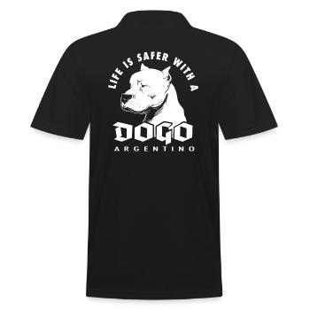 Dogo Argentino - Polo Homme - noir - Dos - Kai (181cm)