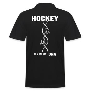 Hockey sur gazon Joueur de hockey « Hockey DNA » - Polo Homme - noir - Dos - Kai (181cm)