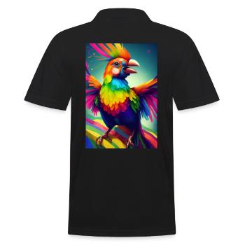 Pride Bird CSD LGBT LGBTQ LGBTQ+ Gay Pride - Polo Homme - noir - Dos - Kai (181cm)