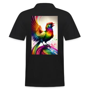 Pride Bird CSD LGBT LGBTQ LGBTQ+ Gay Pride - Polo Homme - noir - Dos - Kai (181cm)