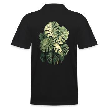 Large Monstera variegata - Collecteur de plantes - Polo Homme - noir - Dos - Kai (181cm)