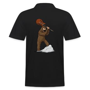Bigfoot Guitare électrique Guitariste Rock Metal Bassist - Polo Homme - noir - Dos - Kai (181cm)