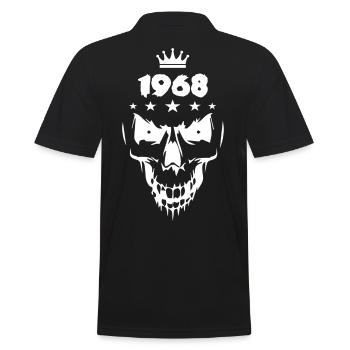 Skull (1968) - Men's Polo Shirt - black - Back - Kai (181cm)
