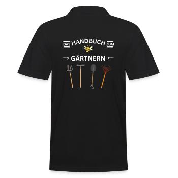 Jardinage Manuel Jardin Fleurs Jardinage - Polo Homme - noir - Dos - Kai (181cm)
