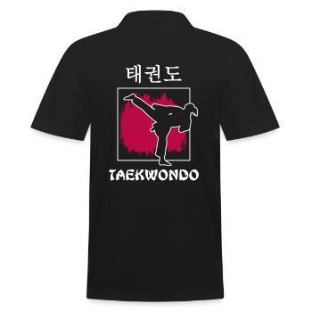 Taekwondo Poomsae Taekwondo-girl freestyle - Polo Homme - noir - Dos - Kai (181cm)