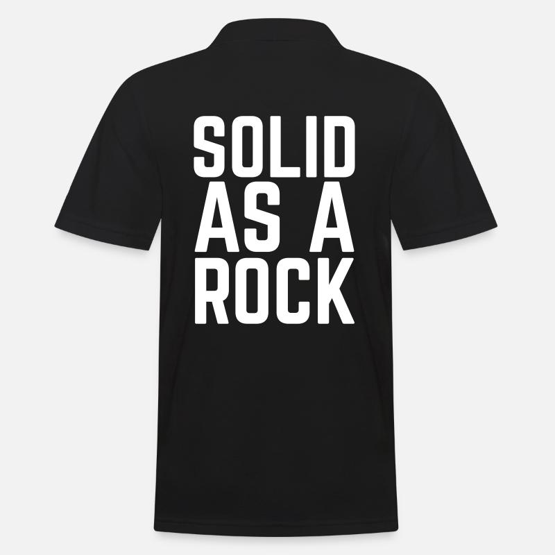 Solide comme un roc - Polo Homme - noir