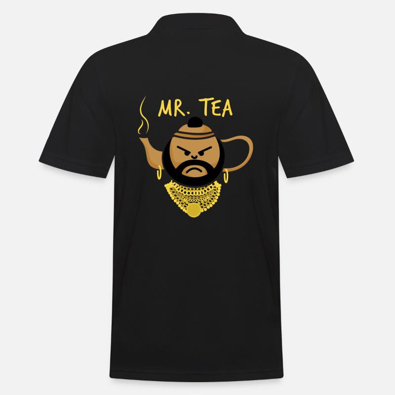 Mr. Tea A-Team Clubber Lang B. A. Baracus Mr. T - Polo Homme - noir