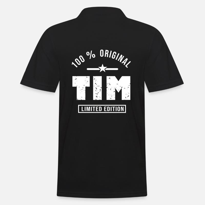 Tim original personalized gift first name tim - Men's Polo Shirt - black