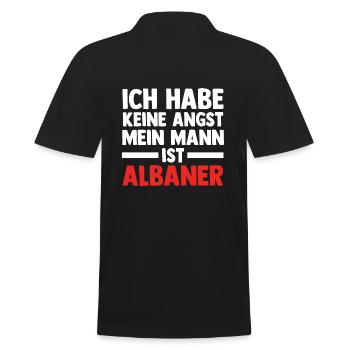 Albaner Albanisch Albanien - Männer Poloshirt - Schwarz - Hinten - Kai (181cm)
