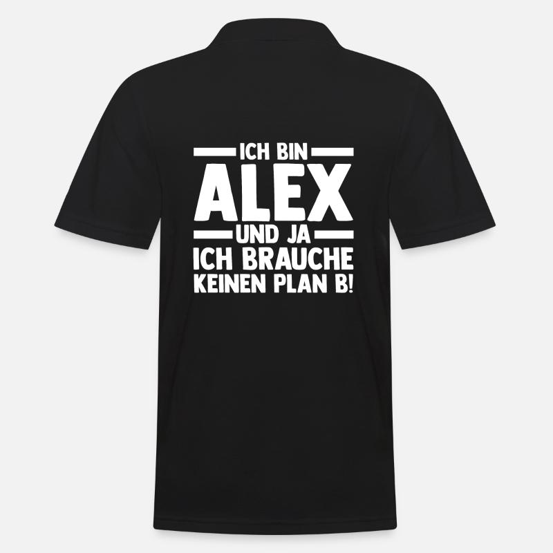 Alexander Alexandra Alexa Alex - Männer Poloshirt - Schwarz