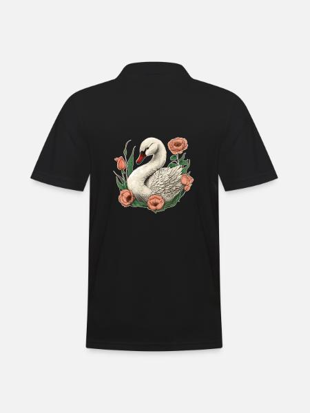 Cygne - Polo Homme - noir