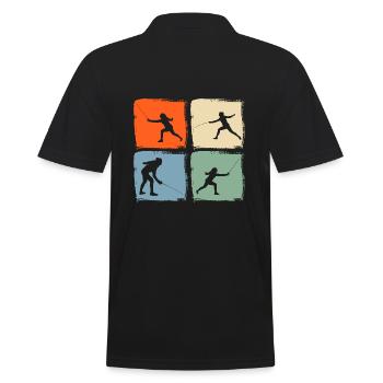 Clôture Clôture - Polo Homme - noir - Dos - Kai (181cm)