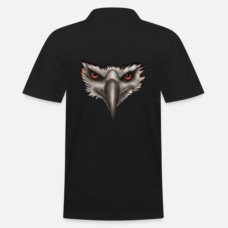 Eagle Eagle Head Gift - Men's Polo Shirt - black