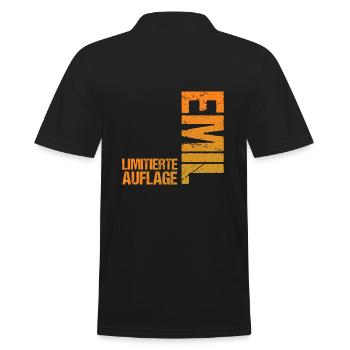 Emil - Men's Polo Shirt - black - Back - Kai (181cm)