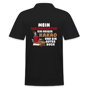 Père Noël Noël Livres de lecture - Polo Homme - noir - Dos - Kai (181cm)