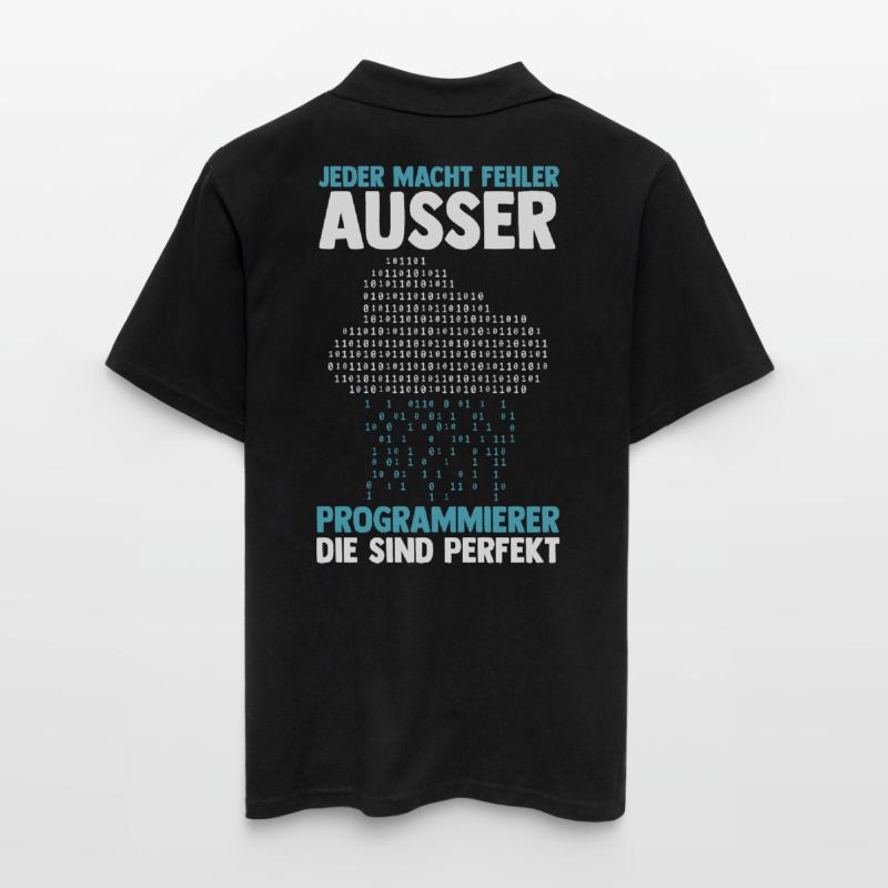 Programmieren Entwickler Coder Programmierer Männer Poloshirt