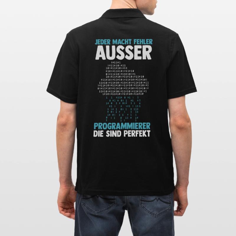 Programmieren Entwickler Coder Programmierer Männer Poloshirt