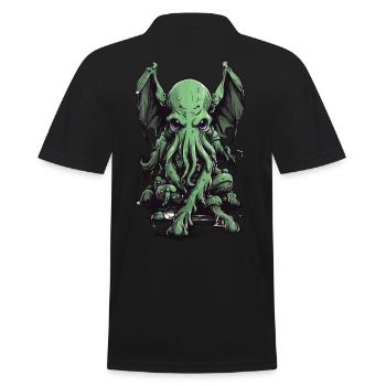 Monstre visqueux des tentacules d’Halloween Cthulhu - Polo Homme - noir - Dos - Kai (181cm)