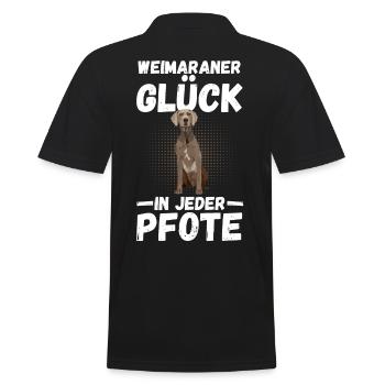 Braque de Weimar chien - Polo Homme - noir - Dos - Kai (181cm)