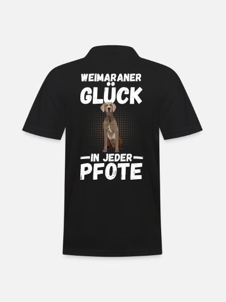 Braque de Weimar chien - Polo Homme - noir
