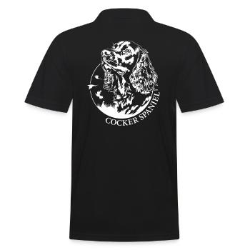 Cocker Spaniel Hunting Dogs Dog Dog Wilsigns - Men's Polo Shirt - black - Back - Kai (181cm)