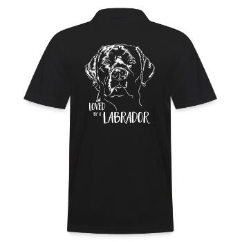 LABRADOR Labbi aimé par un Labrador disant Wilsigns - Polo Homme - noir - Dos - Kai (181cm)