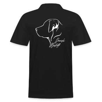 DANISH MASTIFF Profil Hunde Hund Wilsigns - Männer Poloshirt - Schwarz - Hinten - Kai (181cm)