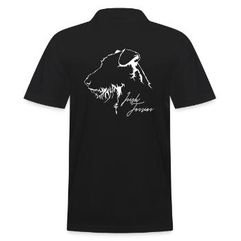 IRISH TERRIER Profile Dog Dog Wilsigns - Men's Polo Shirt - black - Back - Kai (181cm)