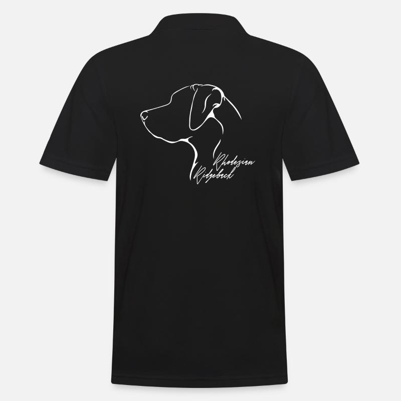 RHODESIAN RIDGEBACK Profil Hunde Hund Wilsigns - Männer Poloshirt - Schwarz