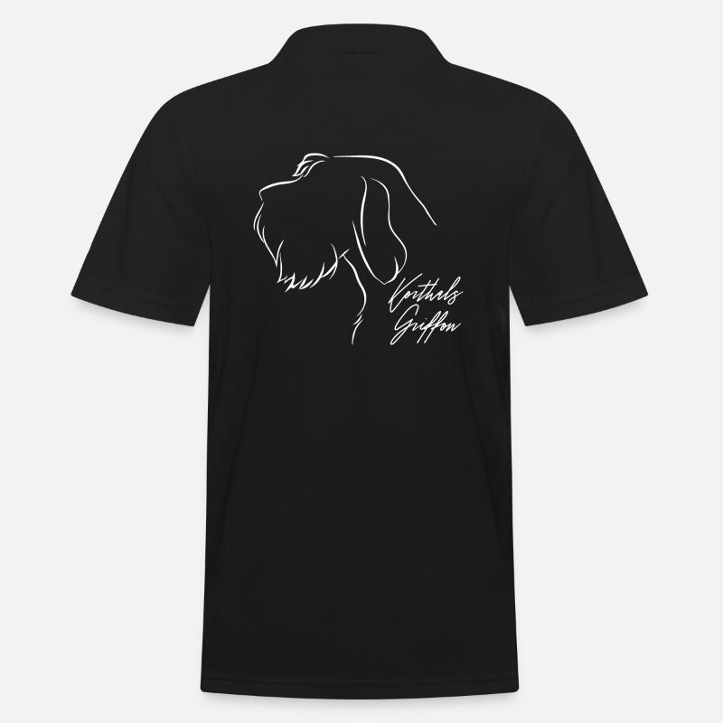 KORTHALS GRIFFON Profil Chiens de chasse Chien Wilsigns - Polo Homme - noir