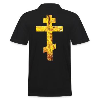 Orthodoxe russe Croix d'Or / Croix-russe - Polo Homme - noir - Dos - Kai (181cm)