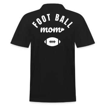 Fußball Mama - Männer Poloshirt - Schwarz - Hinten - Kai (181cm)