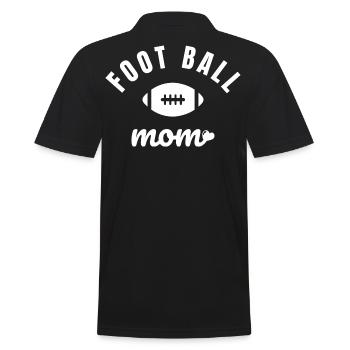 Fußball Mama - Männer Poloshirt - Schwarz - Hinten - Kai (181cm)