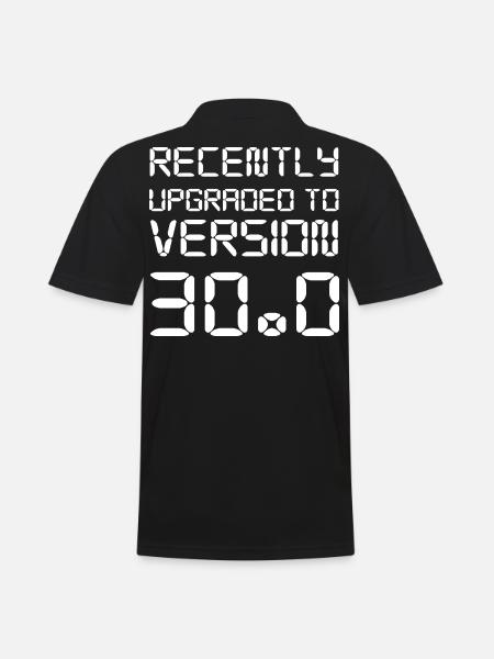 30th birthday - Men's Polo Shirt - black