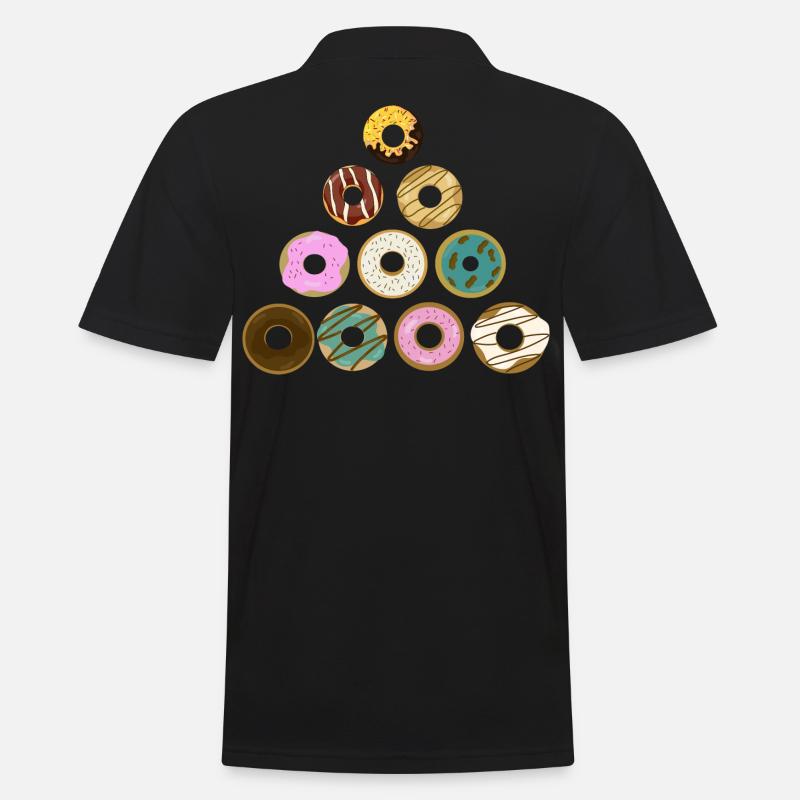Donut-Baum - Männer Poloshirt - Schwarz