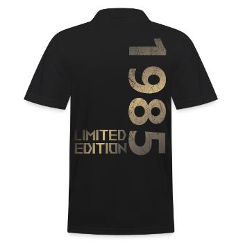 Limitierte Auflage Jahrgang 1985 Mann Frau 41. Geb - Männer Poloshirt - Schwarz - Hinten - Kai (181cm)